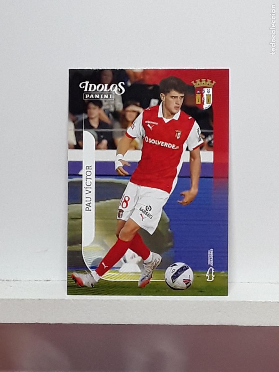 Cromos de f&uacute;tbol: PORTUGUES 2025 2026 IDOLOS 25 26 CROMO PANINI FUTEBOL N 63 BRAGA PAU VICTOR