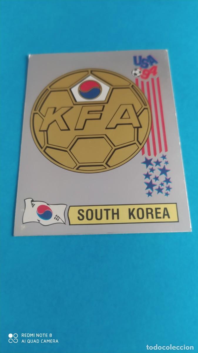 Cromos de f&uacute;tbol: KOREA DEL SUR 210 ESCUDO MUNDIAL USA 94 PANINI N1