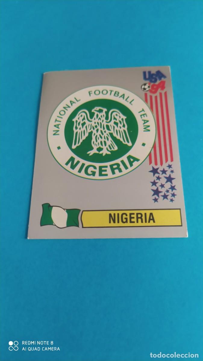 Cromos de f&uacute;tbol: NIGERIA 235 ESCUDO MUNDIAL USA 94 PANINI N1
