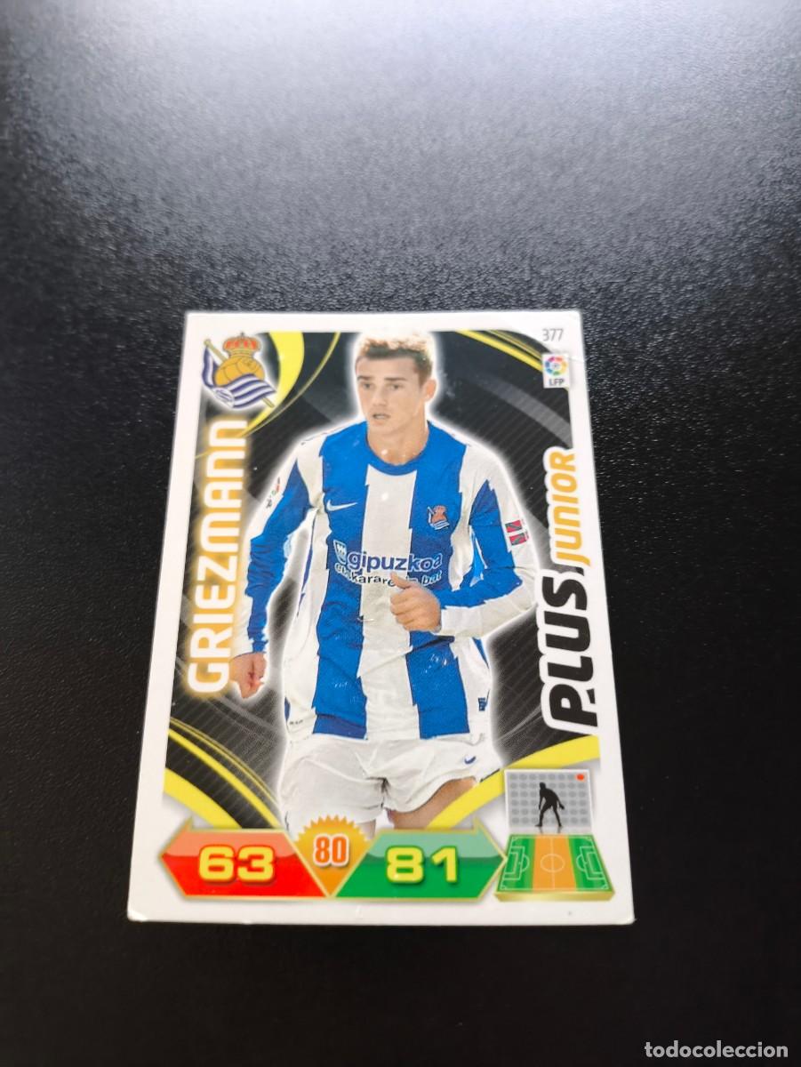 Cromos de f&uacute;tbol: 377 GRIEZMANN REAL SOCIEDAD PLUS JUNIOR PANINI LIGA ADRENALYN TEMPORADA 2011 2012