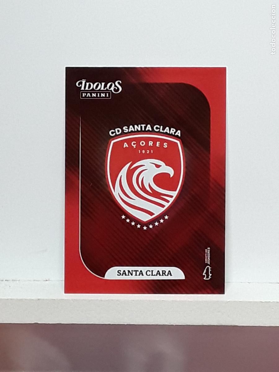 Cromos de f&uacute;tbol: PORTUGUES 2025 2026 IDOLOS 25 26 CROMO PANINI FUTEBOL N 64 SANTA CLARA ESCUDO LOGO
