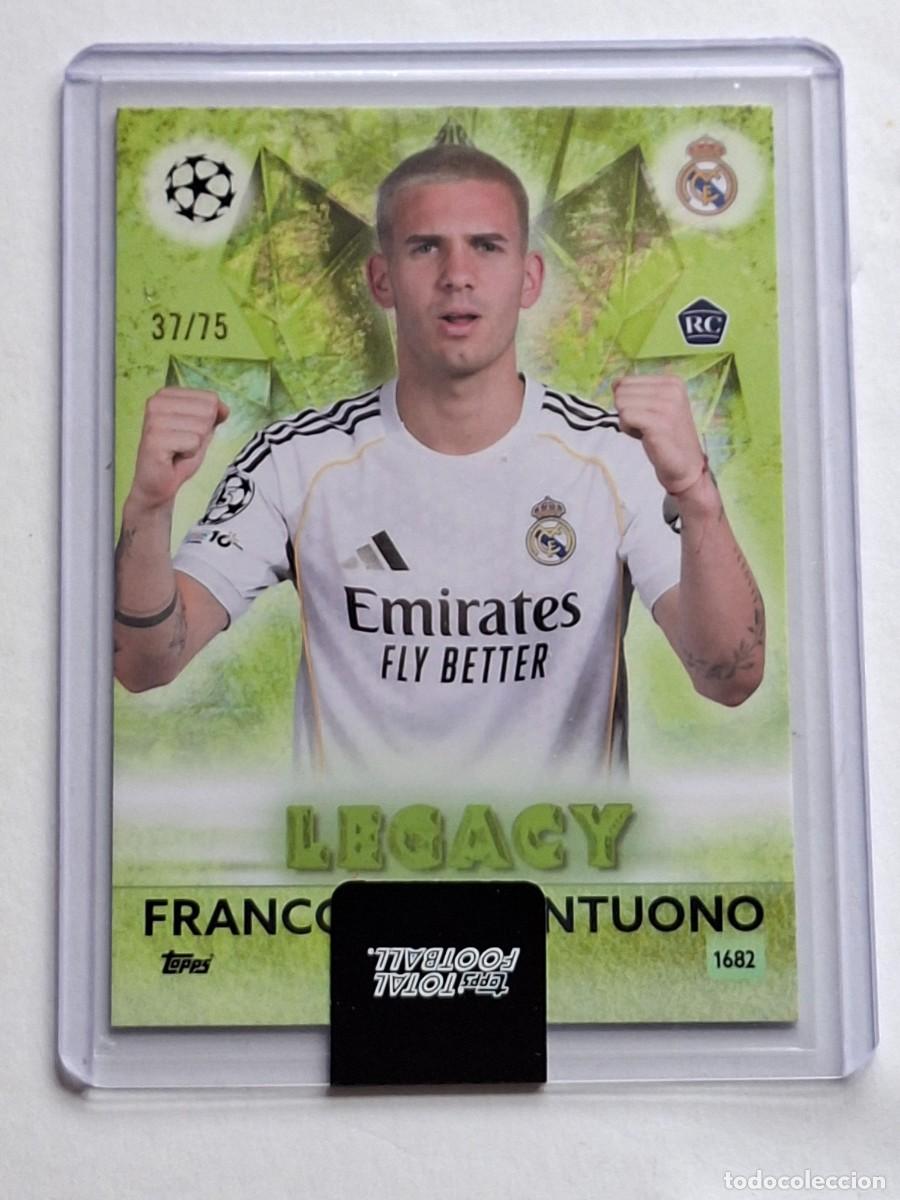 Cromos de f&uacute;tbol: PARALLEL Green 37/75 Rookie Legacy FRANCO MASTANTUONO (Real Madrid) TOPPS Total Football 2025-26