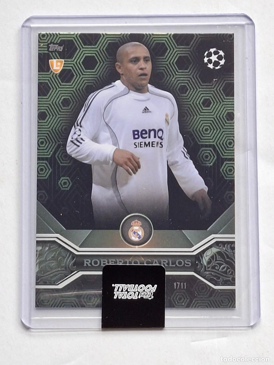 Cartes &agrave; collectionner de Football: PARALLEL Green #/75 Legend Titanium ROBERTO CARLOS (Real Madrid) - TOPPS Total Football 2025-26