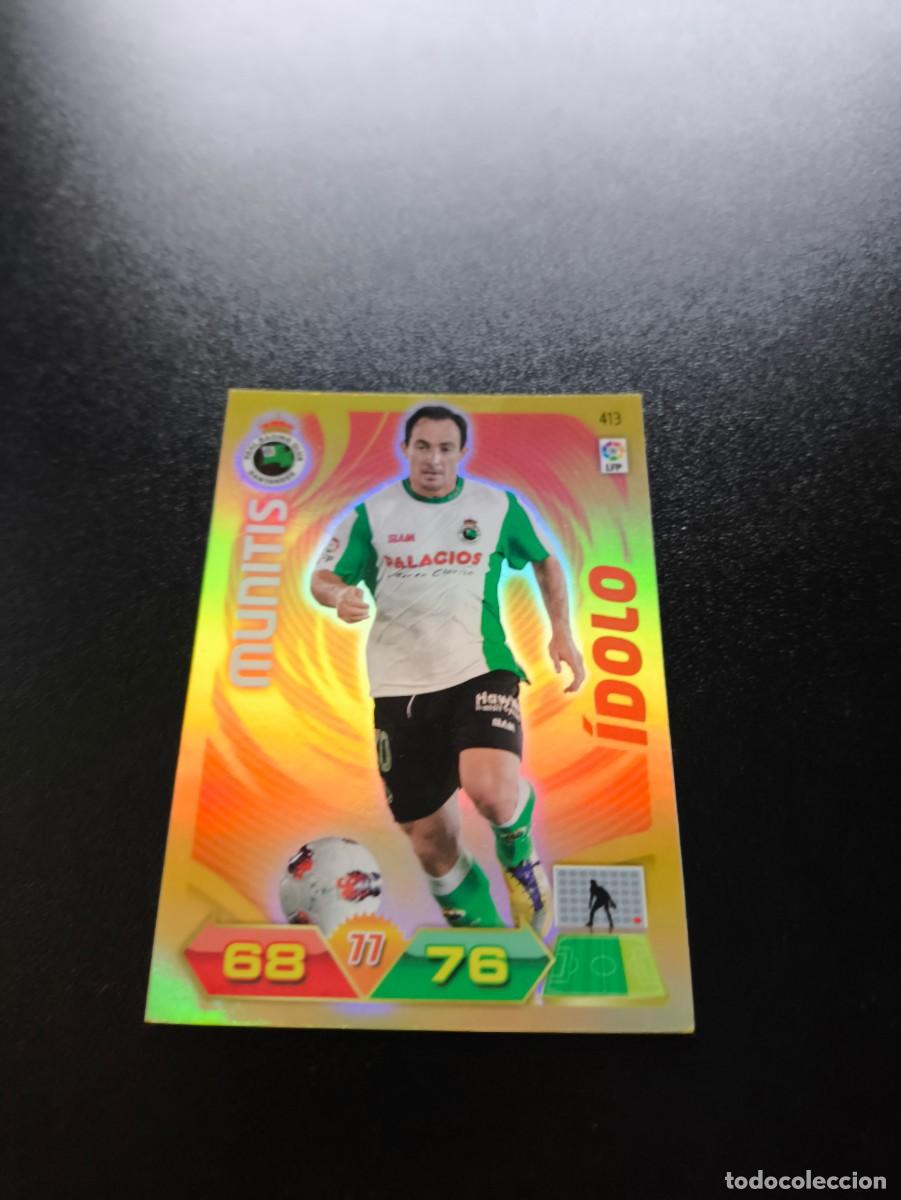 Cromos de f&uacute;tbol: 413 MUNITIS RACING DE SANTANDER IDOLO PANINI LIGA ADRENALYN TEMPORADA 2011 2012 11 12 ALBUM NO ESTE