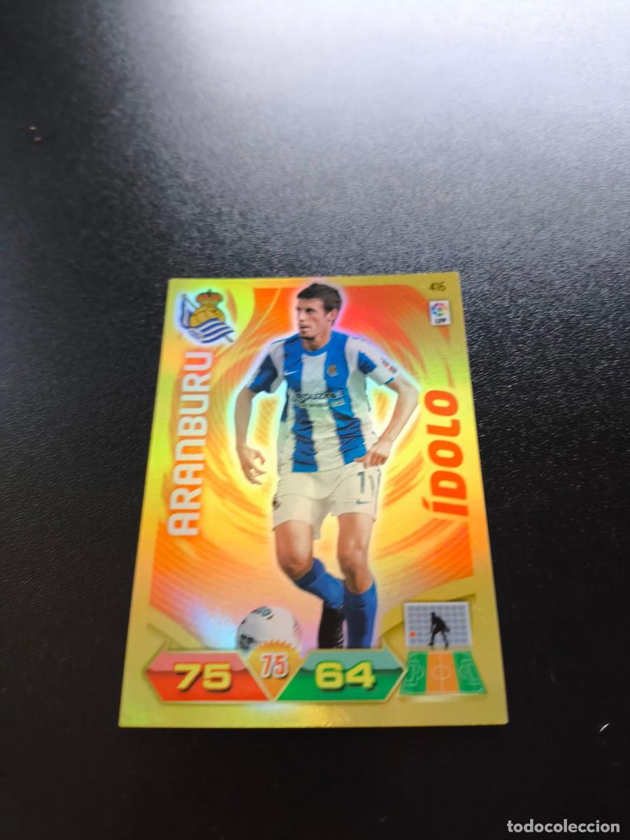 Cromos de f&uacute;tbol: 416 ARANBURU REAL SOCIEDAD IDOLO PANINI LIGA ADRENALYN TEMPORADA 2011 2012 11 12 ALBUM NO ESTE