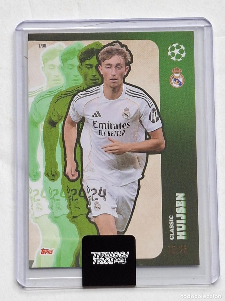 Cromos de f&uacute;tbol: PARALLEL Green 13/75 Classic UCC #1738 DEAN HUIJSEN (Real Madrid) - TOPPS Total Football 2025-26