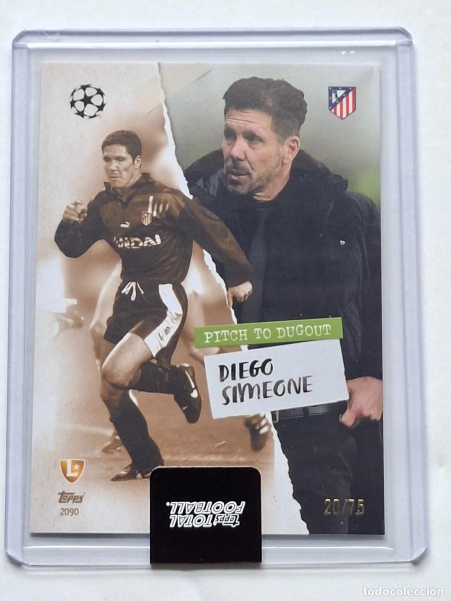 Cromos de f&uacute;tbol: PARALLEL Green /75 Legend Pitch to Dugout DIEGO SIMEONE Atl&eacute;tico Madrid TOPPS Total Football 2025-26