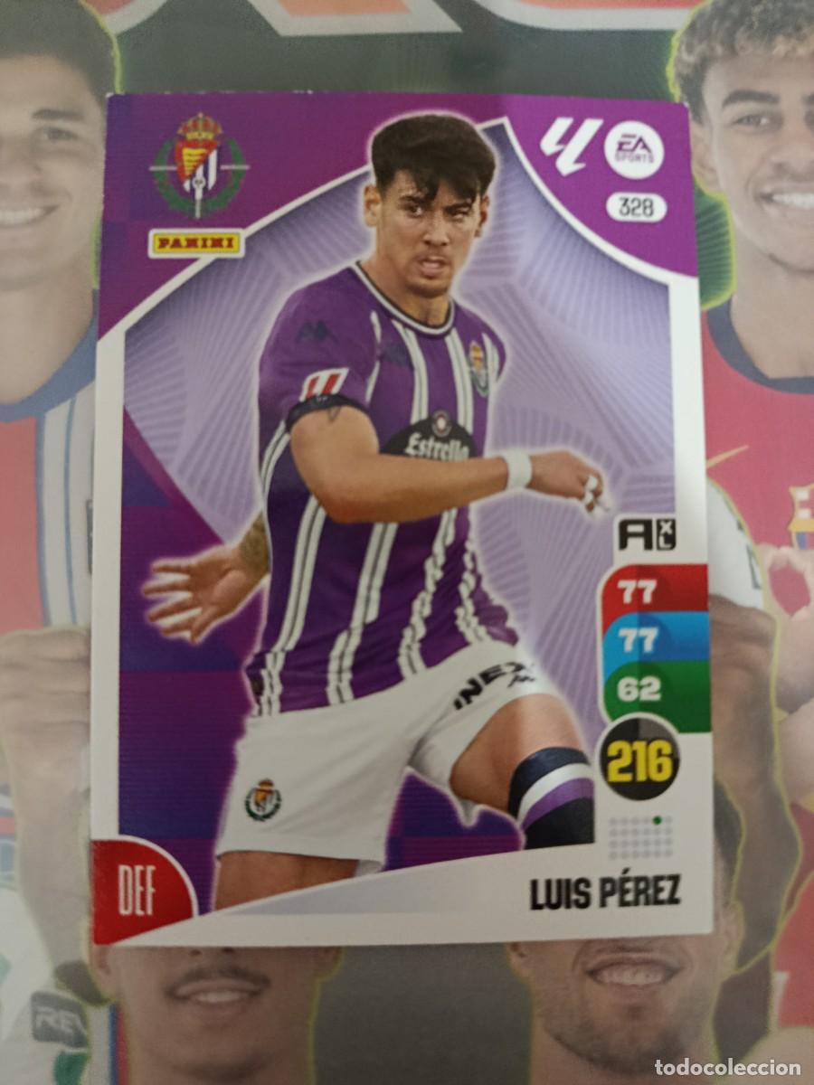 Football Stickers: Adrenalyn 24/25. 328- Luis P&eacute;rez. Real Valladolid.