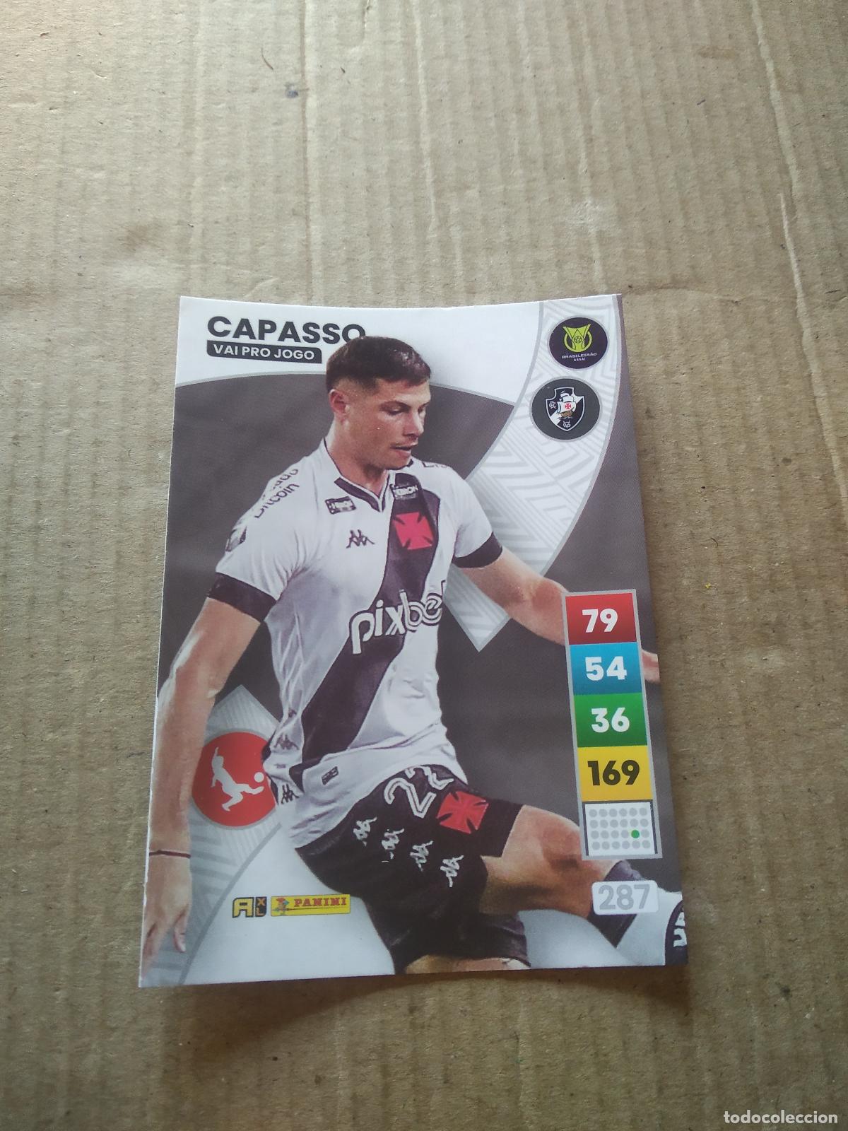 Cromos de f&uacute;tbol: 287 CAPASSO VASCO DA GAMA CROMO FUTBOL PANINI ADRENALYN LIGA BRASIL 2023 BRASILEIRAO