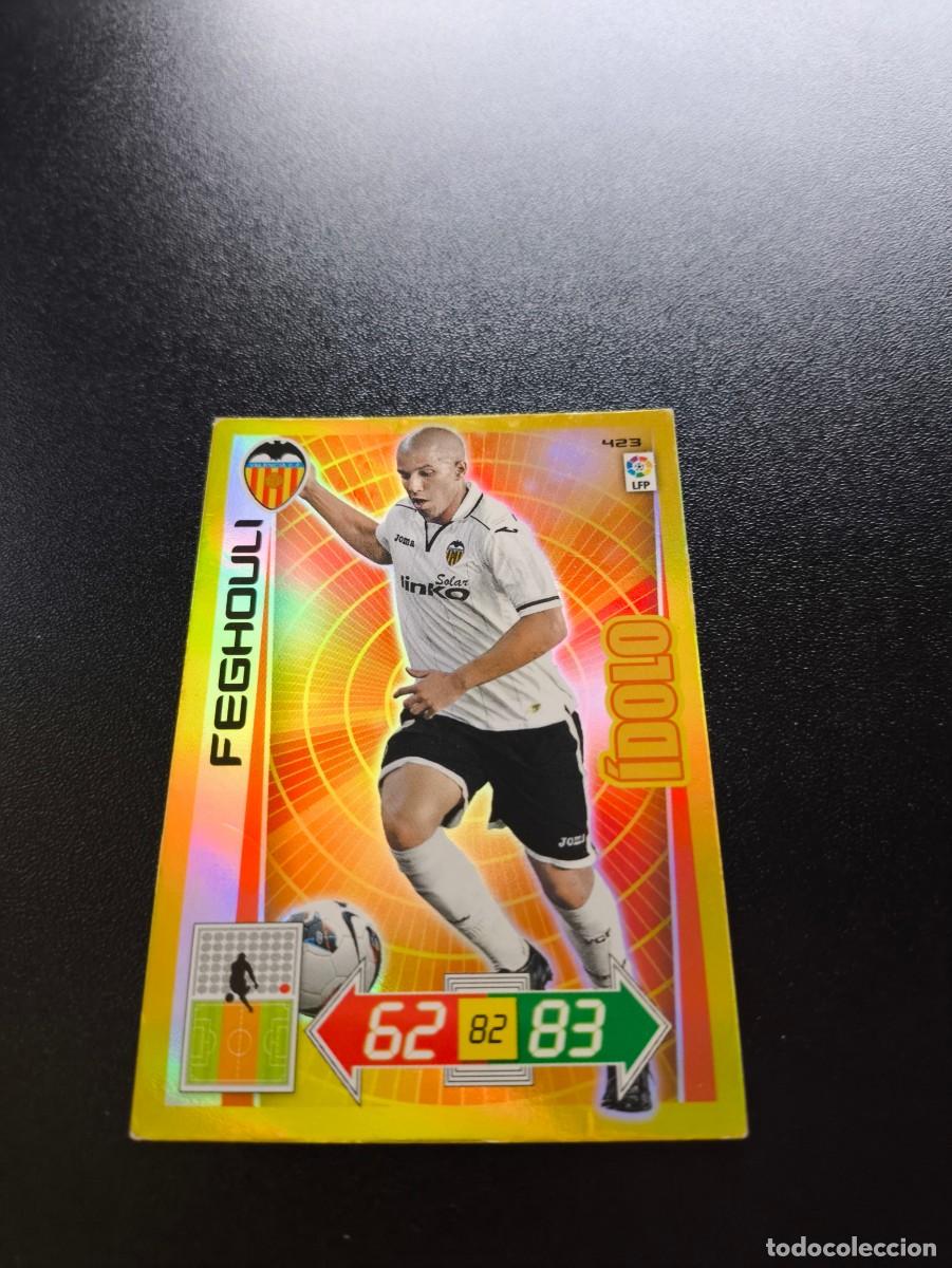 Cromos de f&uacute;tbol: 423 FEGHOULI VALENCIA IDOLO PANINI LIGA ADRENALYN TEMPORADA 2012 2013 12 13 NO ESTE