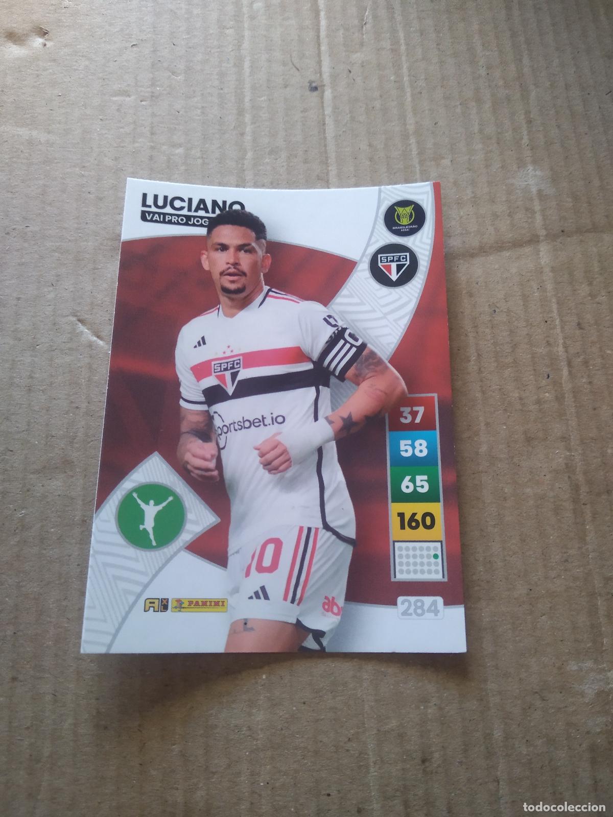 Cromos de f&uacute;tbol: 284 LUCIANO SAO PAULO CROMO FUTBOL PANINI ADRENALYN LIGA BRASIL 2023 BRASILEIRAO