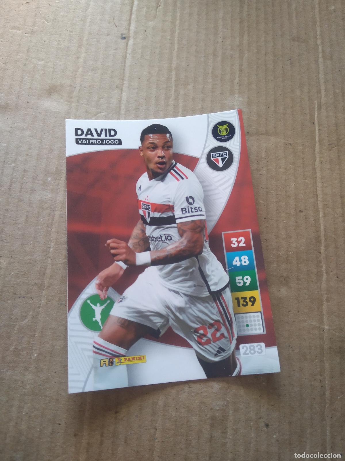 Cromos de f&uacute;tbol: 283 DAVID SAO PAULO CROMO FUTBOL PANINI ADRENALYN LIGA BRASIL 2023 BRASILEIRAO