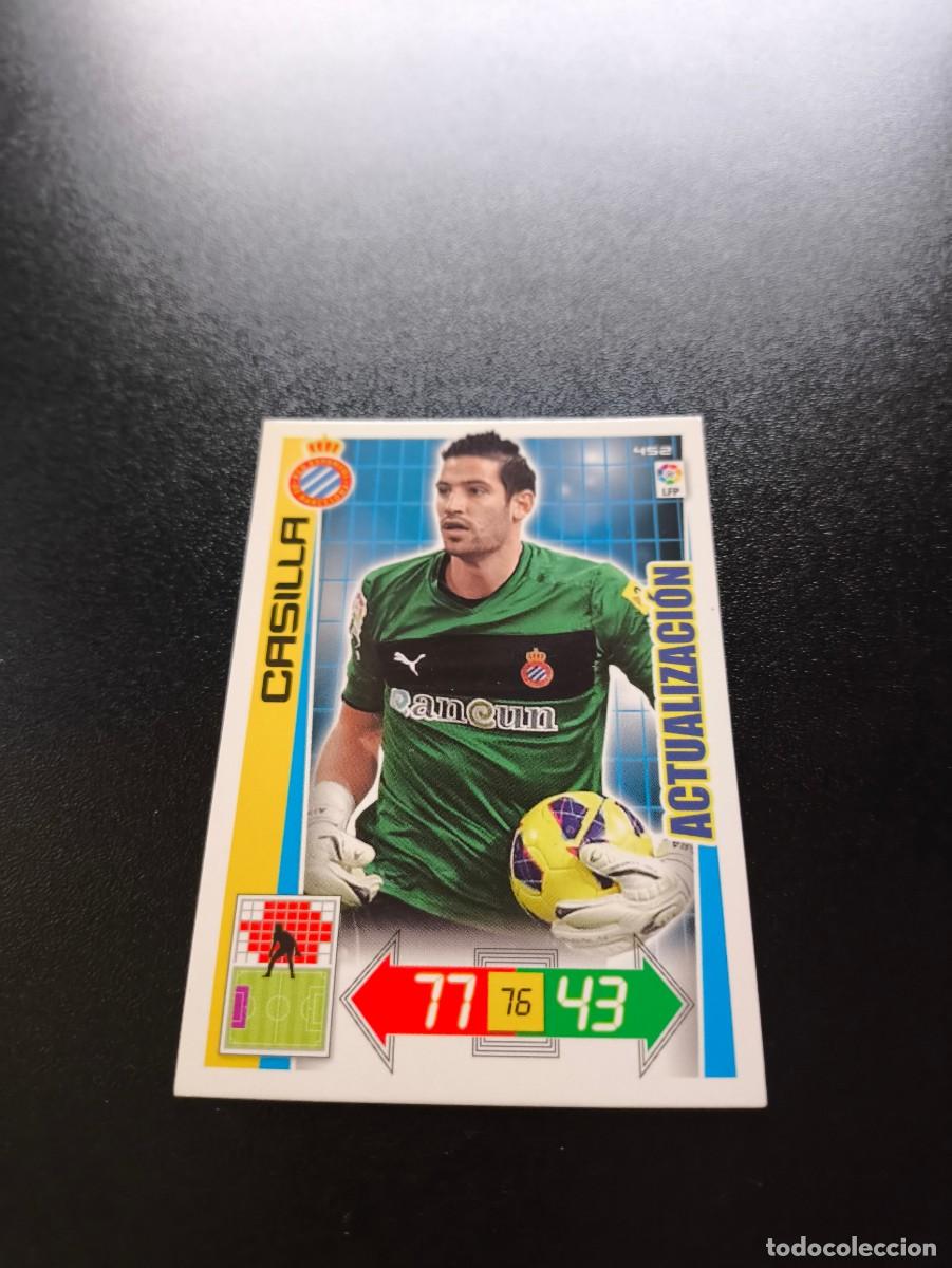 Cromos de f&uacute;tbol: 452 CASILLA ESPANYOL ACTUALIZACION PANINI LIGA ADRENALYN TEMPORADA 2012 2013 12 13 NO ESTE