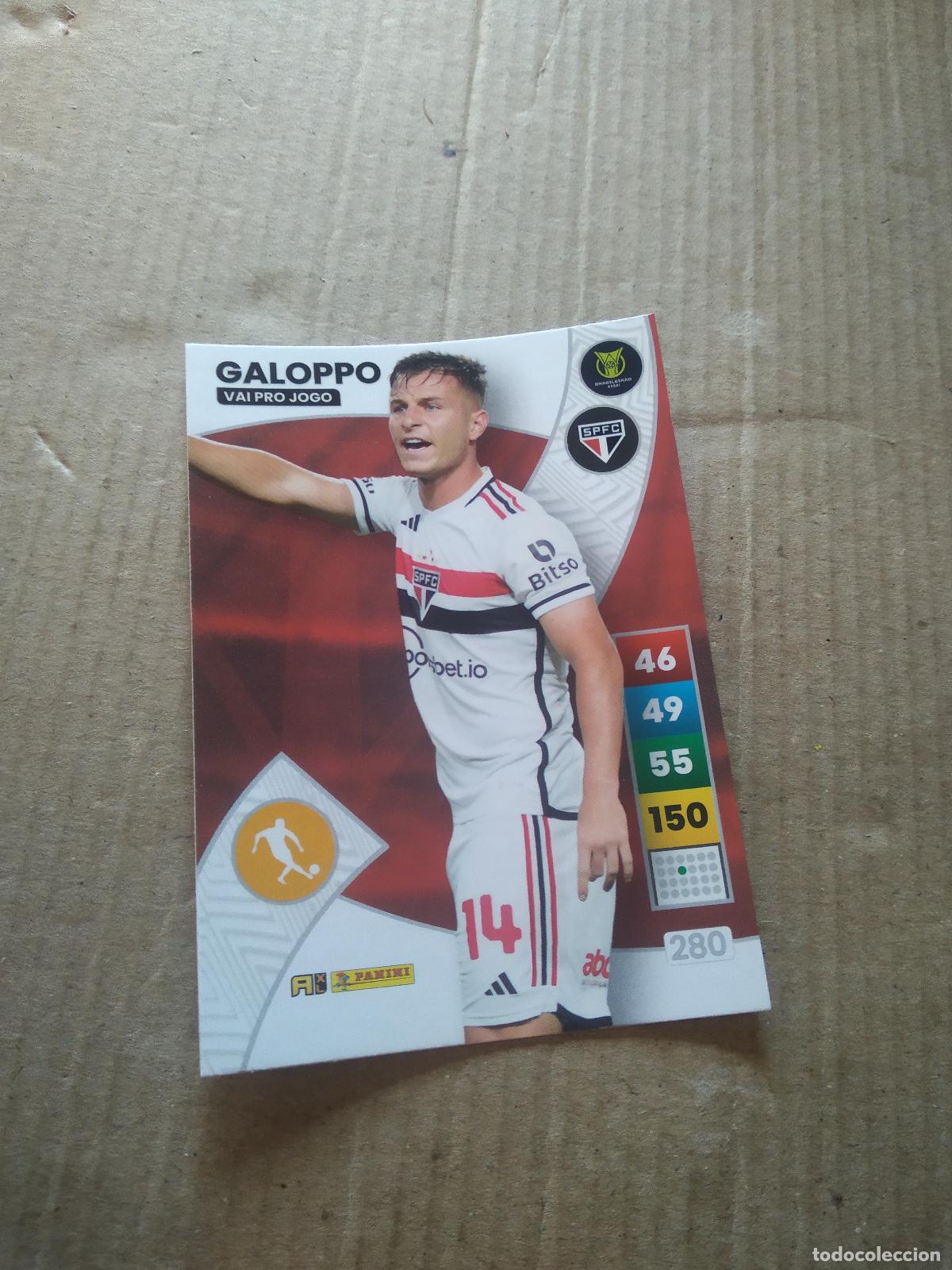 Cromos de f&uacute;tbol: 280 GALOPPO SAO PAULO CROMO FUTBOL PANINI ADRENALYN LIGA BRASIL 2023 BRASILEIRAO