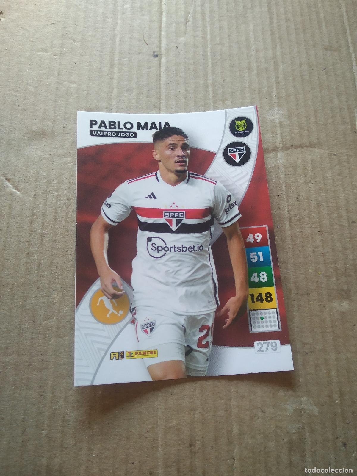 Cromos de f&uacute;tbol: 279 PABLO MAIA SAO PAULO CROMO FUTBOL PANINI ADRENALYN LIGA BRASIL 2023 BRASILEIRAO