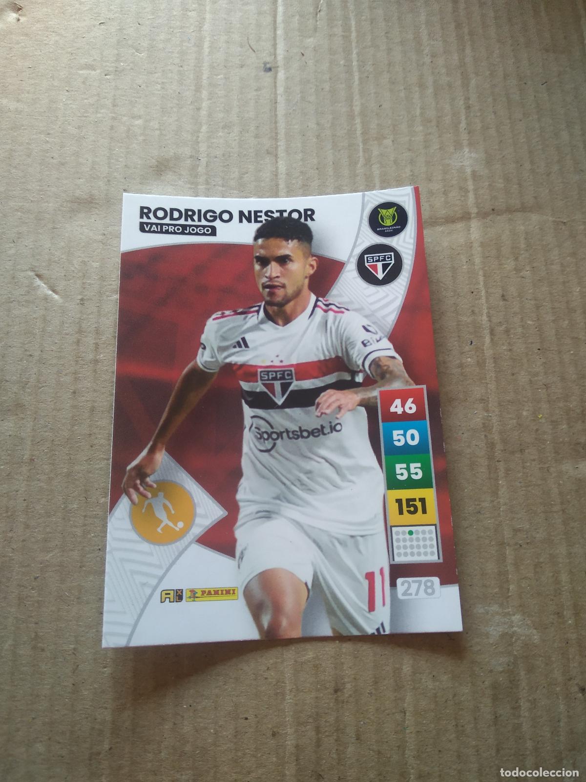 Cromos de f&uacute;tbol: 278 RODRIGO NESTOR SAO PAULO CROMO FUTBOL PANINI ADRENALYN LIGA BRASIL 2023 BRASILEIRAO