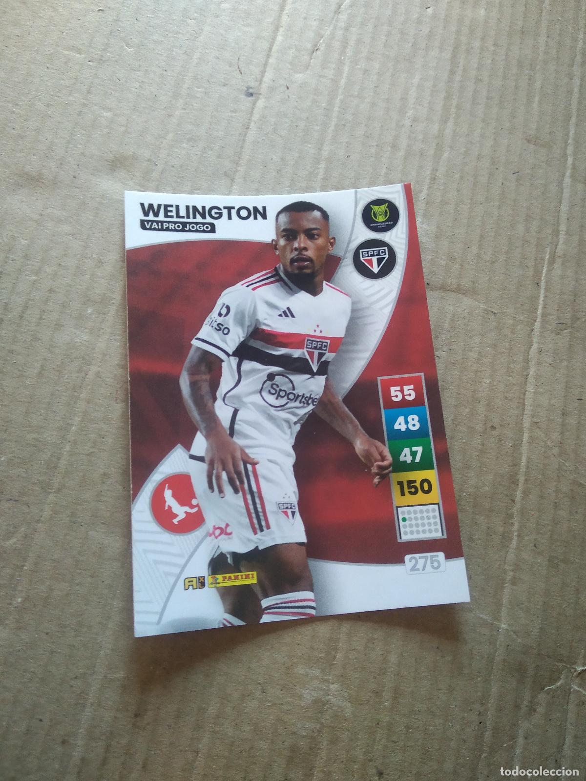 Football Stickers: 275 WELINGTON SAO PAULO CROMO FUTBOL PANINI ADRENALYN LIGA BRASIL 2023 BRASILEIRAO