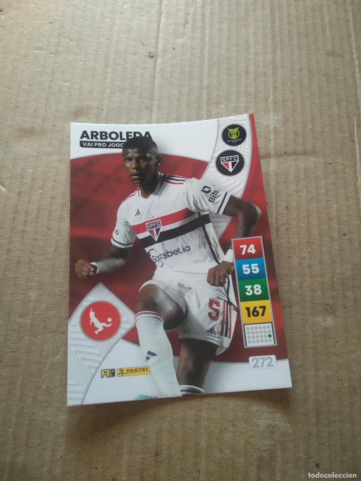 Cromos de Futebol: 272 ARBOLEDA SAO PAULO CROMO FUTBOL PANINI ADRENALYN LIGA BRASIL 2023 BRASILEIRAO