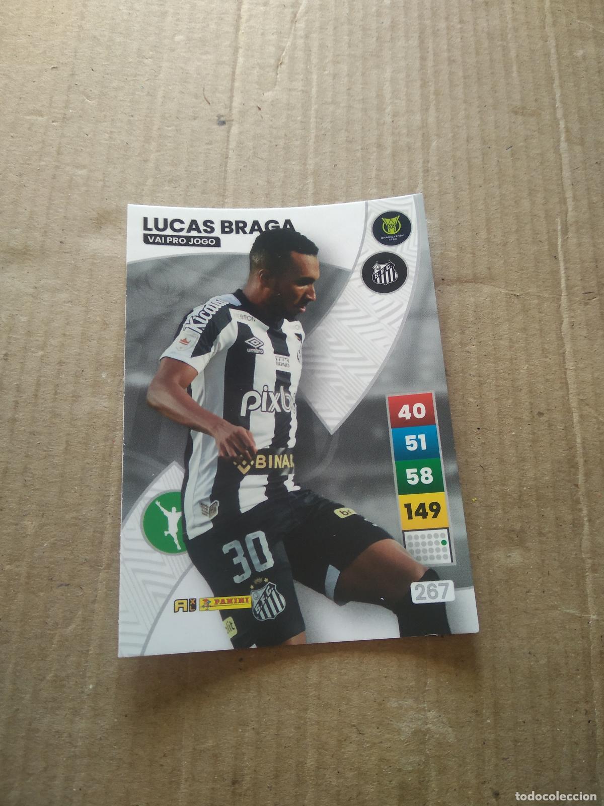 Figurine di Calcio: 267 LUCAS BRAGA SANTOS CROMO FUTBOL PANINI ADRENALYN LIGA BRASIL 2023 BRASILEIRAO