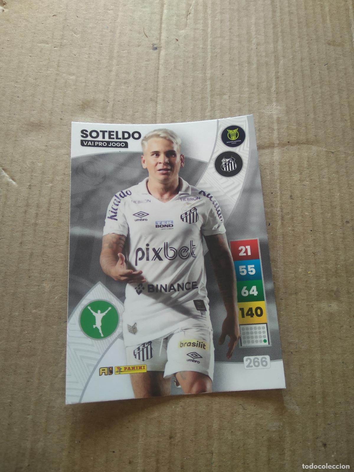 Figurine di Calcio: 266 SOTELDO SANTOS CROMO FUTBOL PANINI ADRENALYN LIGA BRASIL 2023 BRASILEIRAO