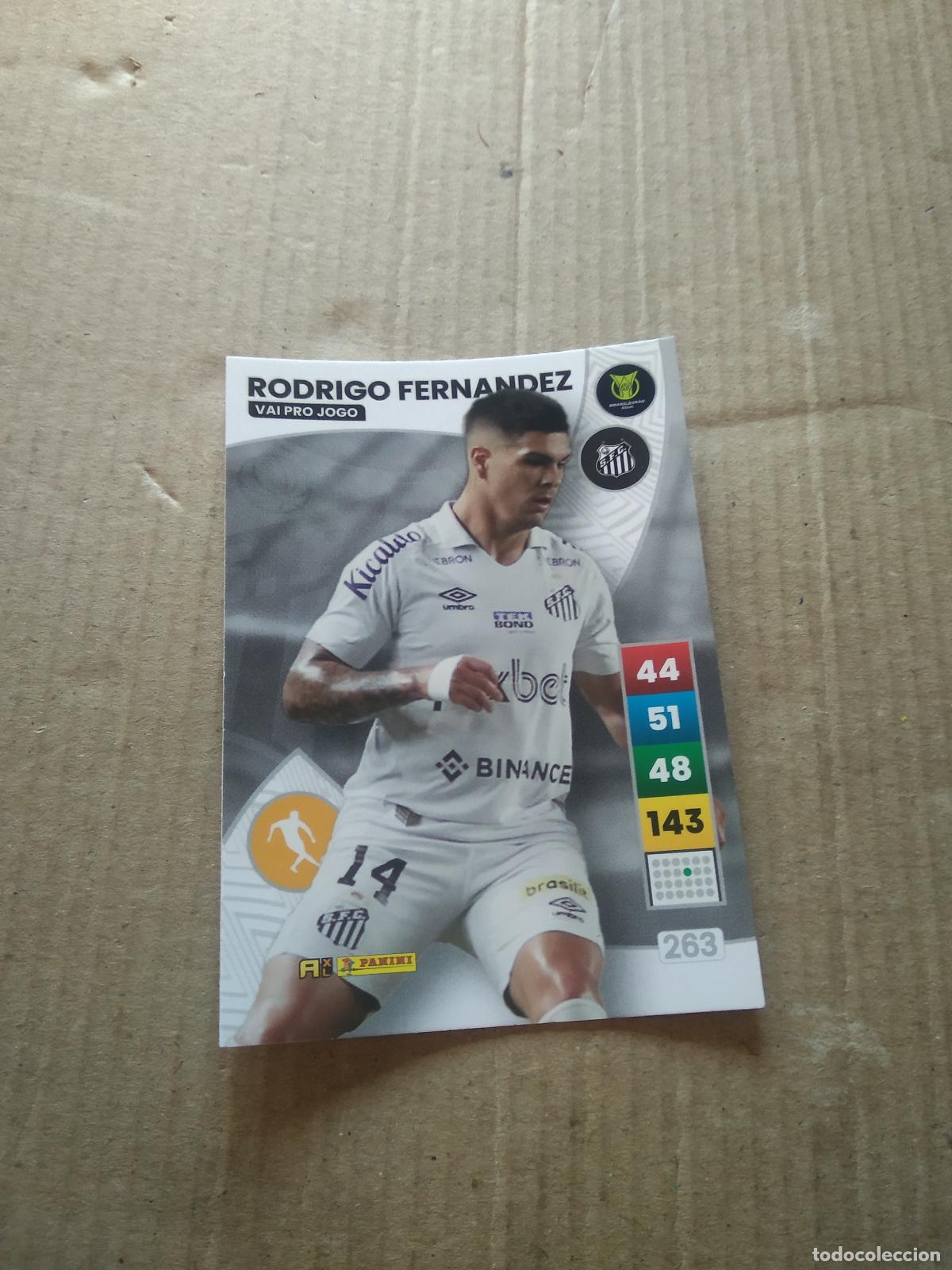 Figurine di Calcio: 263 RODRIGO FERNANDEZ SANTOS CROMO FUTBOL PANINI ADRENALYN LIGA BRASIL 2023 BRASILEIRAO
