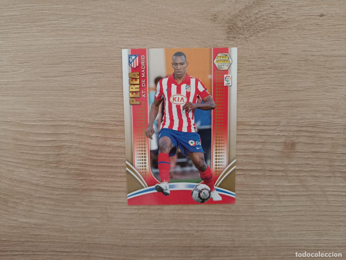Figurine di Calcio: CROMO DE FUTBOL PANINI PEREA 40 ATLETICO MADRID MEGACRACKS 2009 2010 09 10 D726