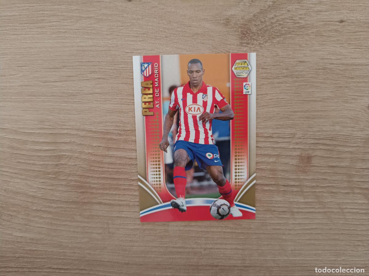 Figurine di Calcio: CROMO DE FUTBOL PANINI PEREA 40 ATLETICO MADRID MEGACRACKS 2009 2010 09 10 D726