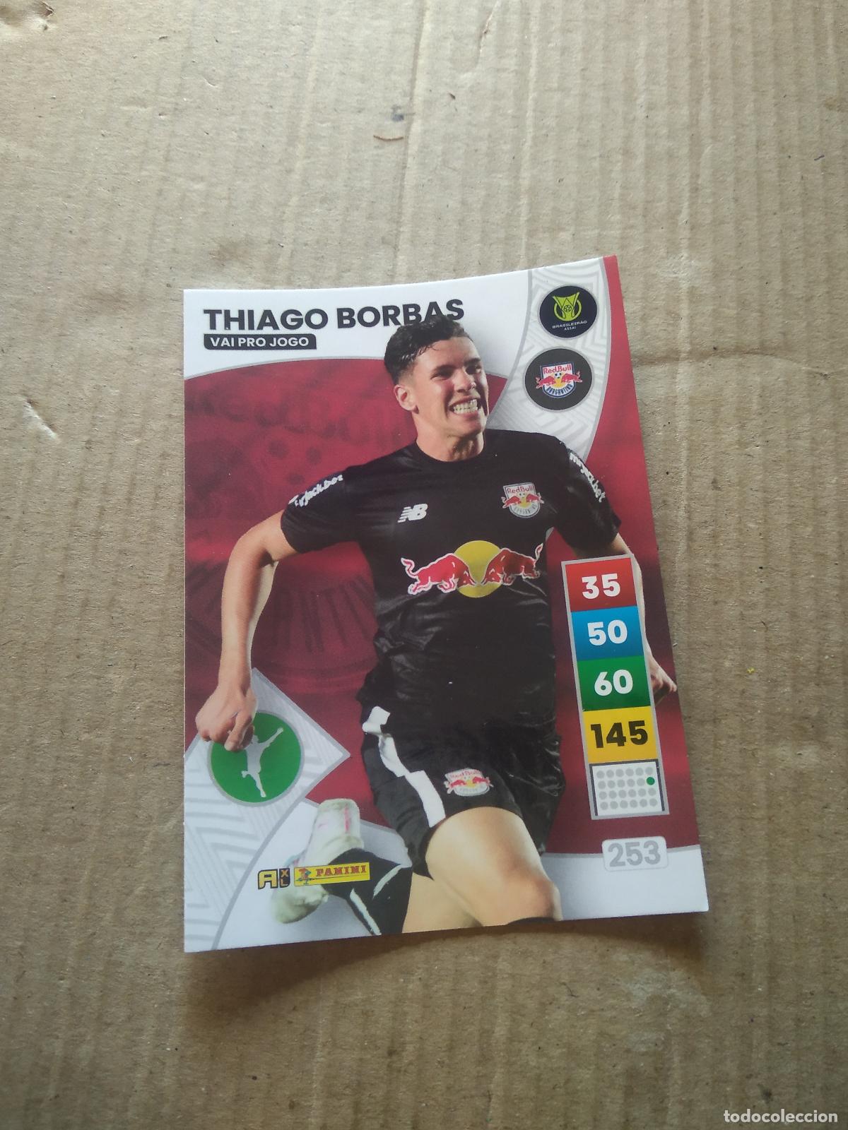 Cartes &agrave; collectionner de Football: 253 THIAGO BORBAS BRAGANTINO CROMO FUTBOL PANINI ADRENALYN LIGA BRASIL 2023 BRASILEIRAO