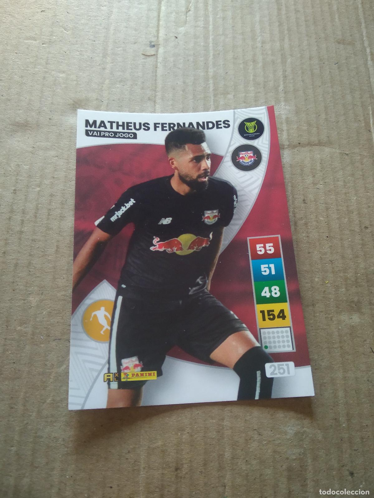 Cromos de f&uacute;tbol: 251 MATHEUS FERNANDES BRAGANTINO CROMO FUTBOL PANINI ADRENALYN LIGA BRASIL 2023 BRASILEIRAO