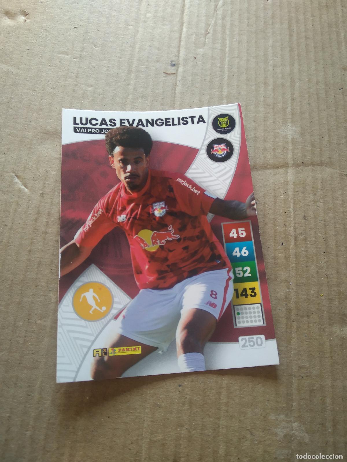 Cromos de f&uacute;tbol: 250 LUCAS EVANGELISTA BRAGANTINO CROMO FUTBOL PANINI ADRENALYN LIGA BRASIL 2023 BRASILEIRAO