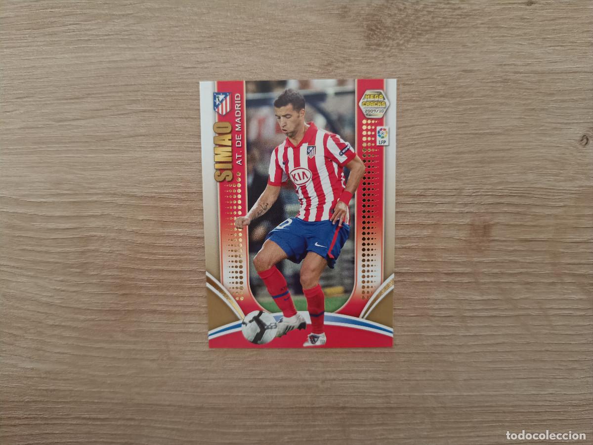 Cromos de f&uacute;tbol: CROMO DE FUTBOL PANINI SIMAO SERIE ORO 50 ATLETICO MADRID MEGACRACKS 2009 2010 09 10 D726