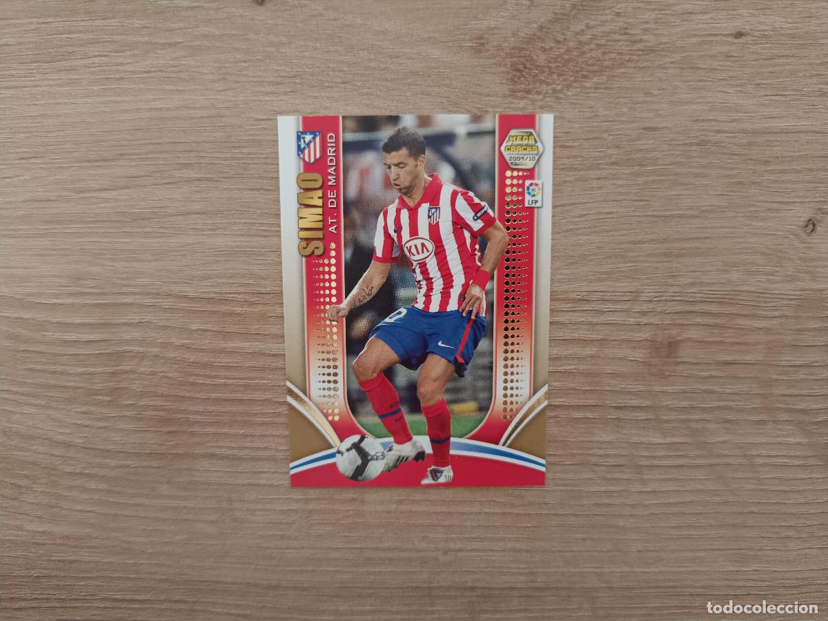 Cromos de f&uacute;tbol: CROMO DE FUTBOL PANINI SIMAO SERIE ORO 50 ATLETICO MADRID MEGACRACKS 2009 2010 09 10 D726