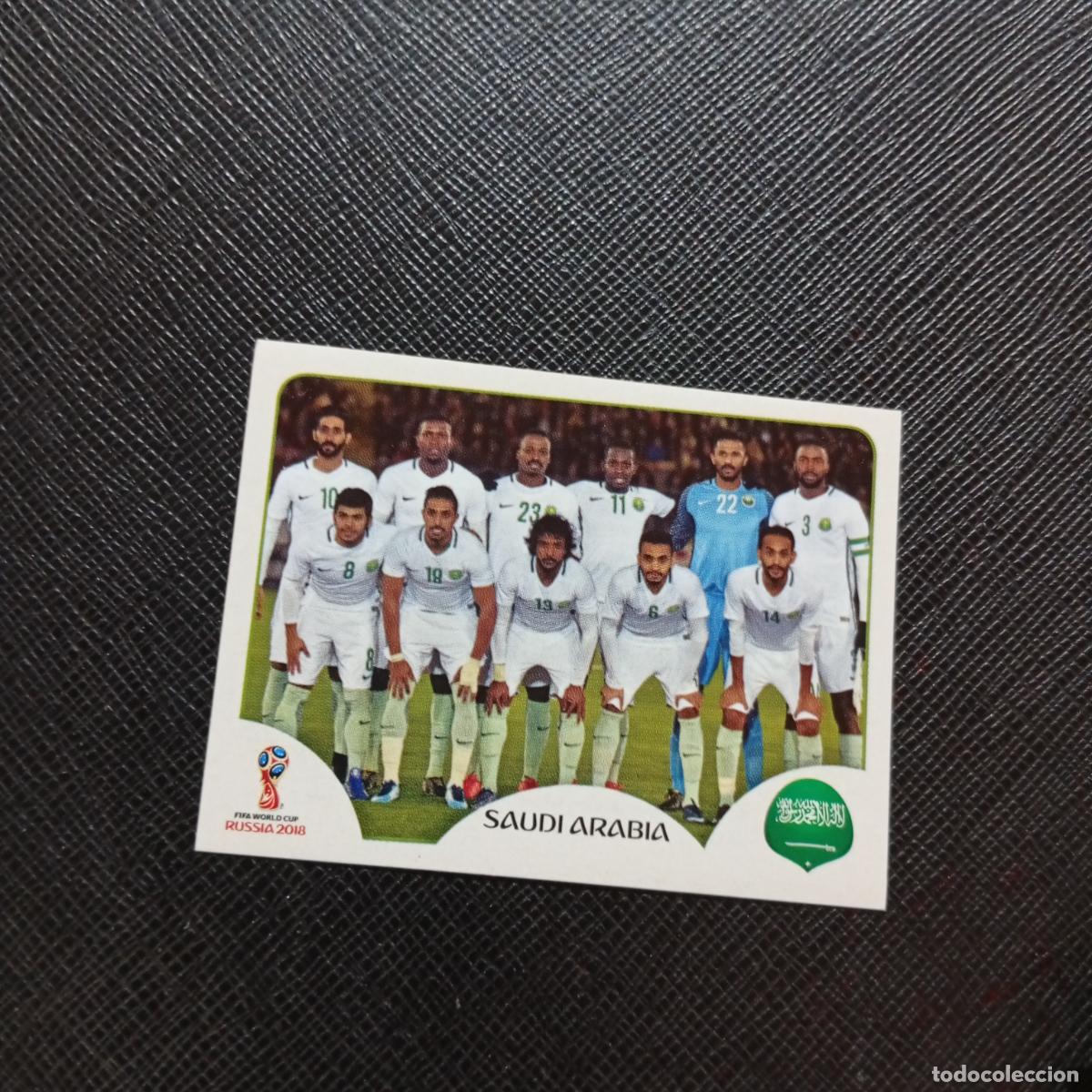 Cromos de f&uacute;tbol: 53 ALINEACION ARABIA SAUDI PANINI MUNDIAL RUSIA 2018 CROMO FUTBOL 18 - SIN PEGAR - CJ2