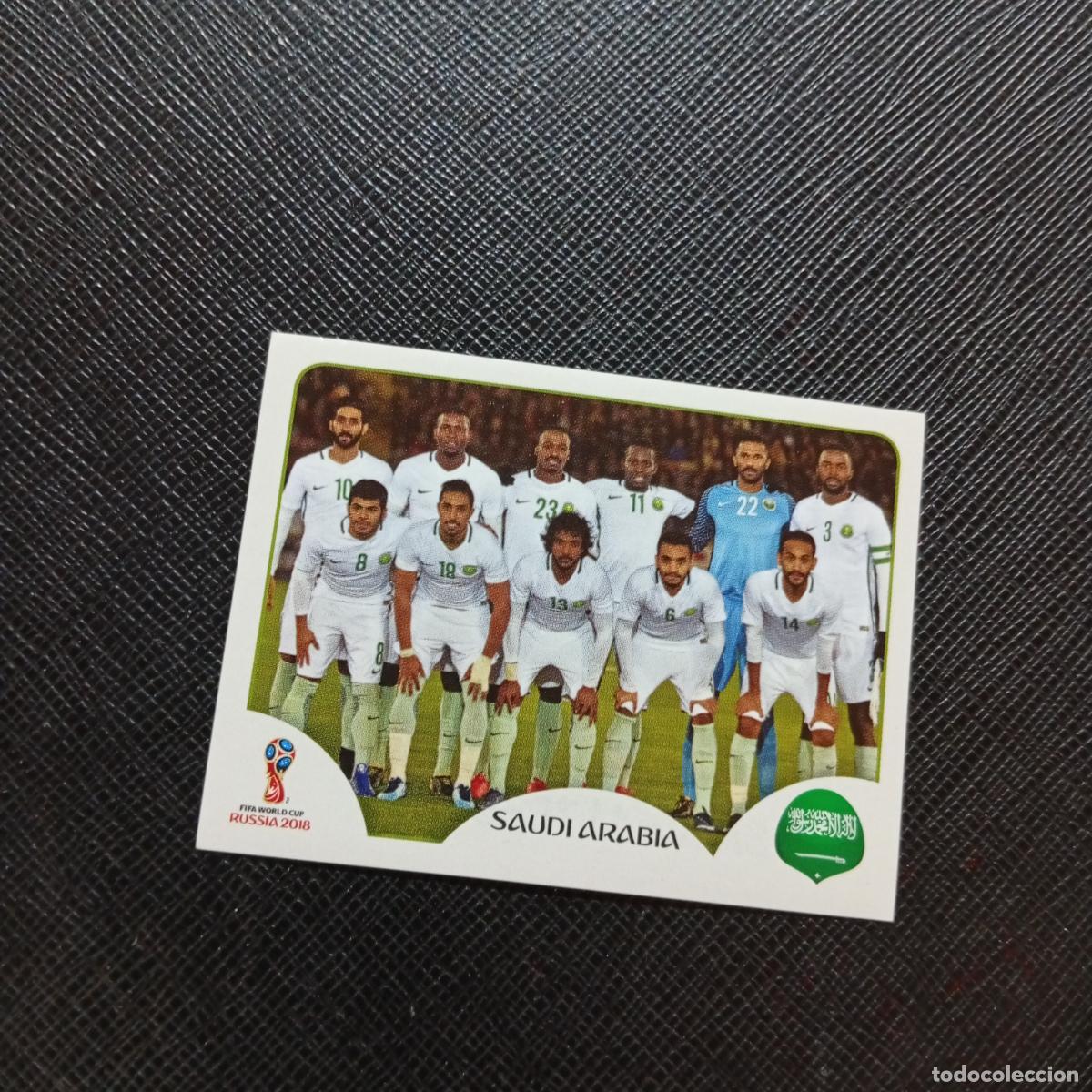 Cromos de f&uacute;tbol: 53 ALINEACION ARABIA SAUDI PANINI MUNDIAL RUSIA 2018 CROMO FUTBOL 18 - SIN PEGAR - CJ2