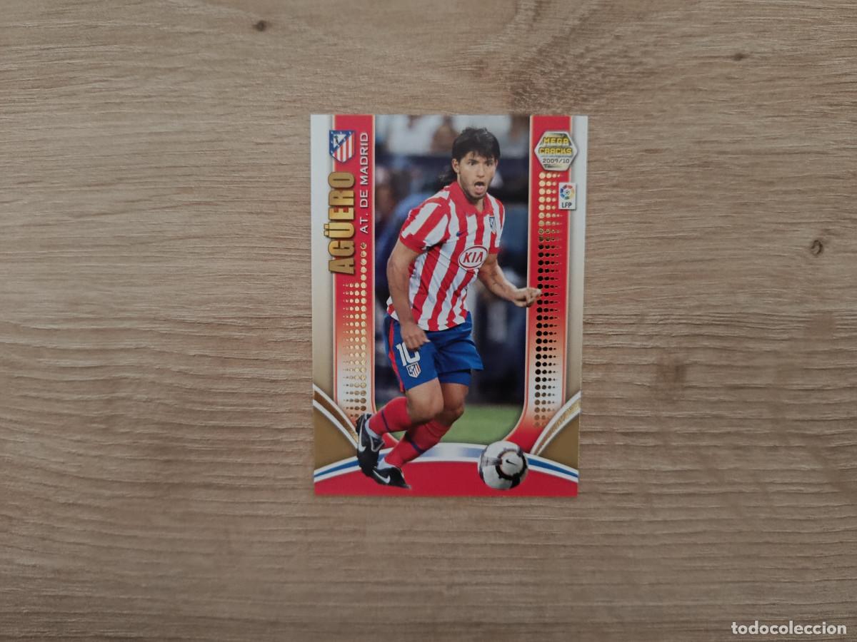 Cromos de f&uacute;tbol: CROMO DE FUTBOL PANINI AGUERO SERIE ORO 52 ATLETICO MADRID MEGACRACKS 2009 2010 09 10 D726