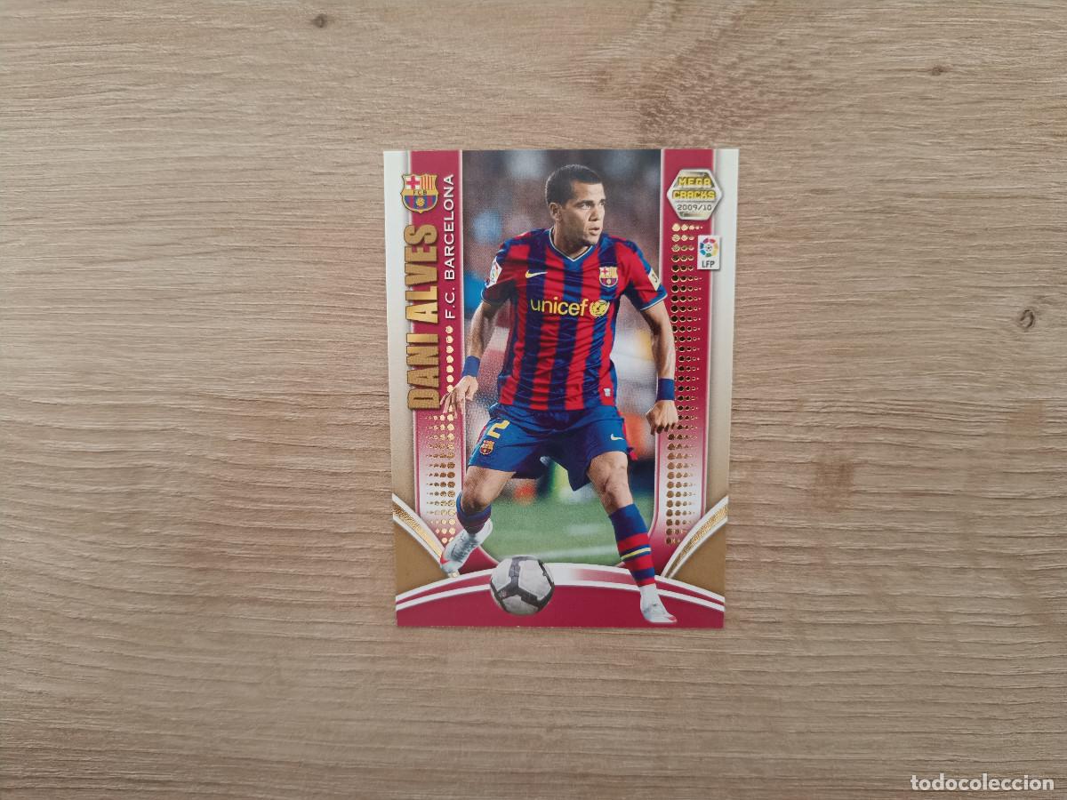 Figurine di Calcio: CROMO DE FUTBOL PANINI DANI ALVES SERIE ORO 57 BARCELONA MEGACRACKS 2009 2010 09 10 D726