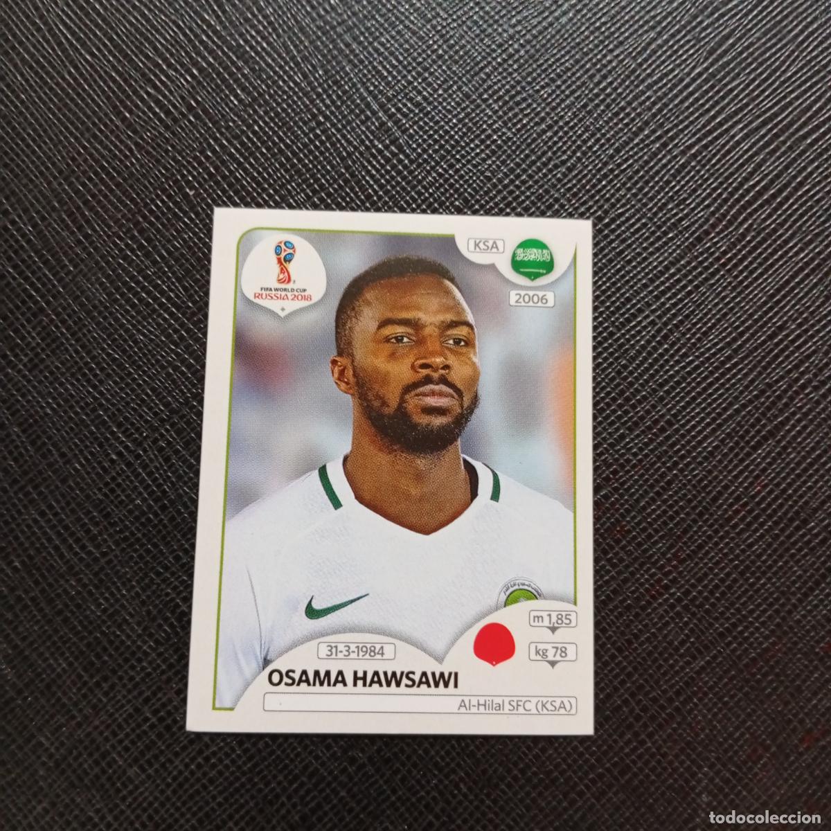 Fu&szlig;ball-Sticker: 55 OSAMA HAWSAWI ARABIA SAUDI PANINI MUNDIAL RUSIA 2018 CROMO FUTBOL 18 - SIN PEGAR - CJ2 ..