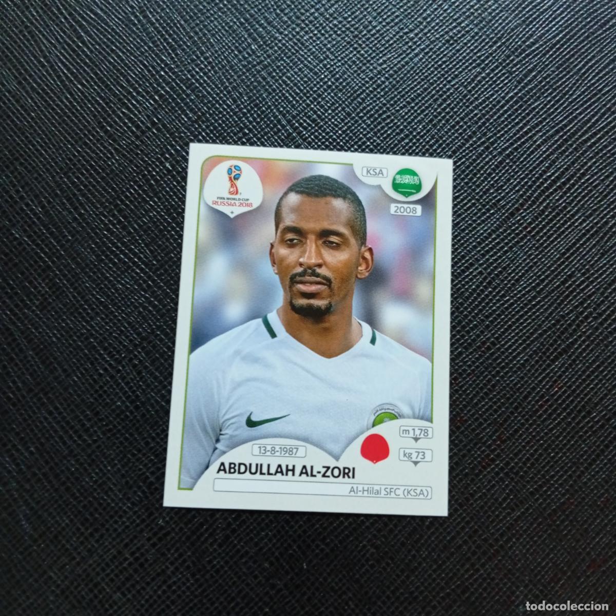 Fu&szlig;ball-Sticker: 56 ABDULLAH AL ZORI ARABIA SAUDI PANINI MUNDIAL RUSIA 2018 CROMO FUTBOL 18 - SIN PEGAR - CJ2 ...