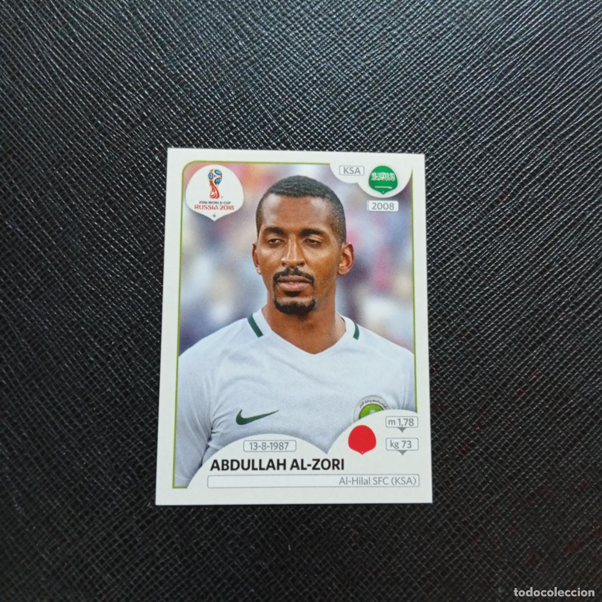 Fu&szlig;ball-Sticker: 56 ABDULLAH AL ZORI ARABIA SAUDI PANINI MUNDIAL RUSIA 2018 CROMO FUTBOL 18 - SIN PEGAR - CJ2