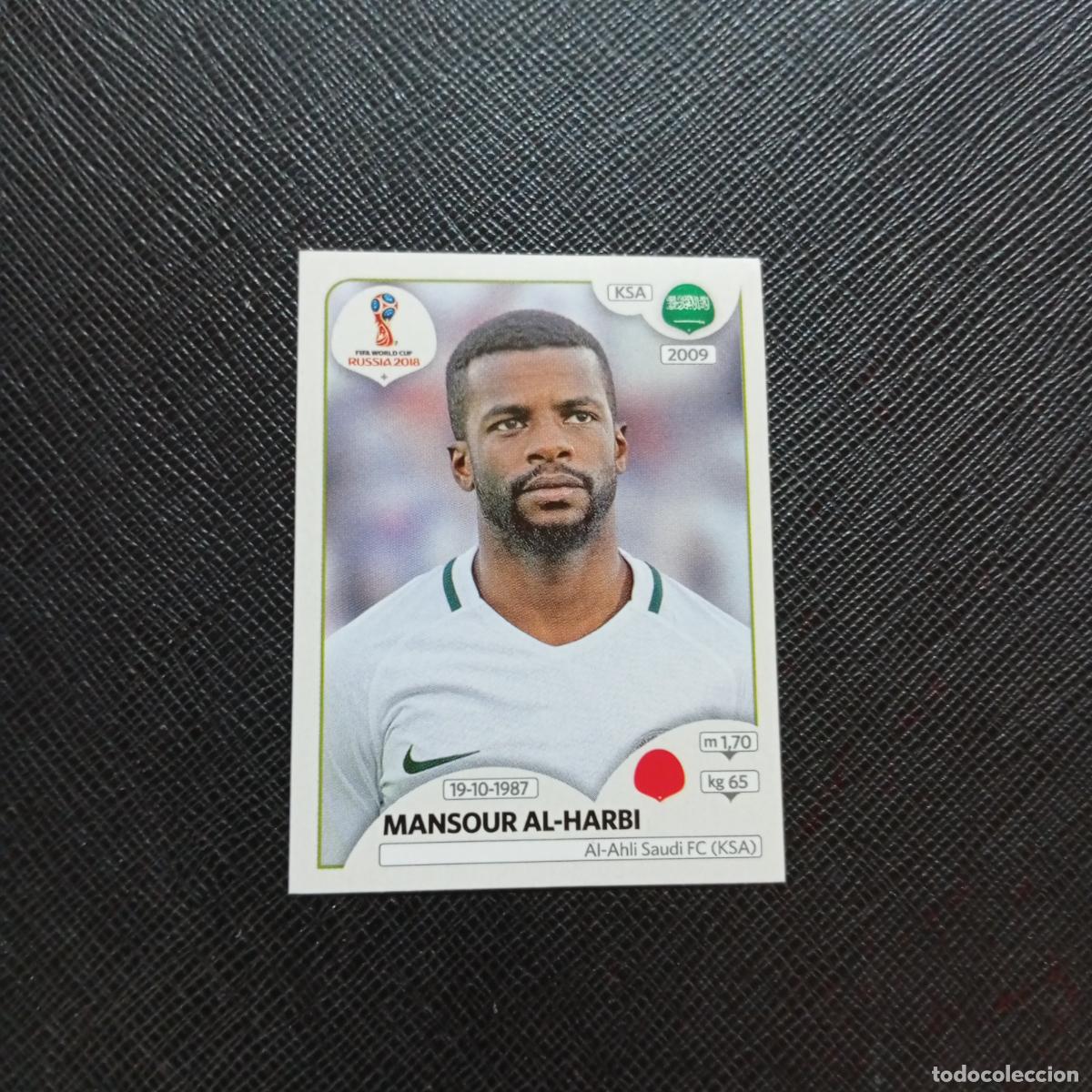 Cartes &agrave; collectionner de Football: 57 MANSOURI AL HABRI ARABIA SAUDI PANINI MUNDIAL RUSIA 2018 CROMO FUTBOL 18 - SIN PEGAR - CJ2