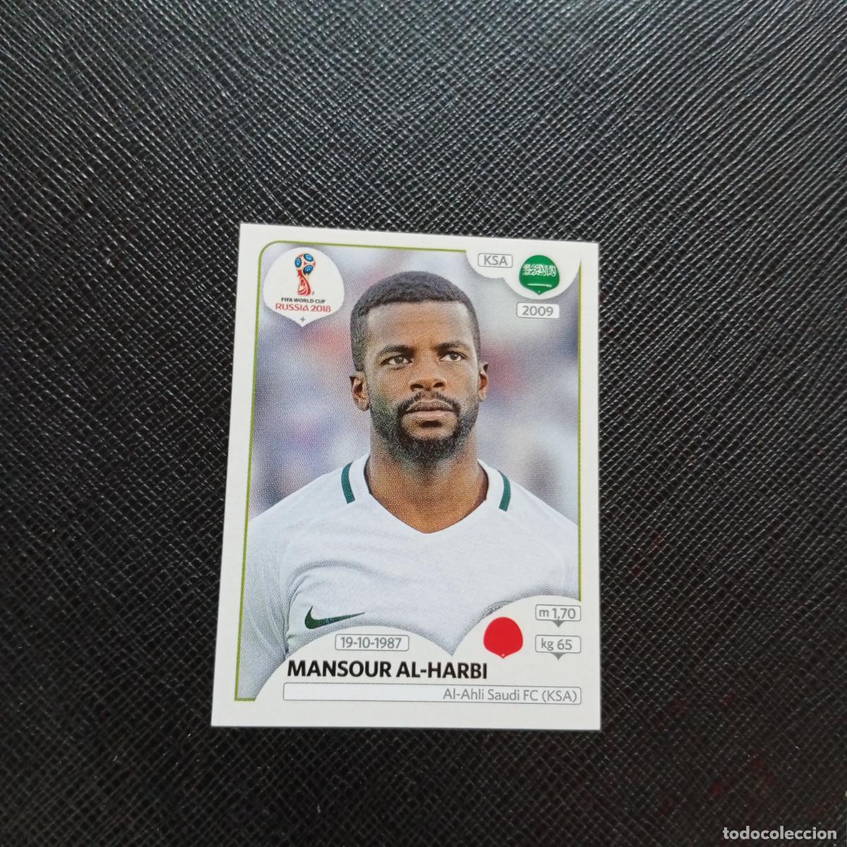 Cartes &agrave; collectionner de Football: 57 MANSOURI AL HABRI ARABIA SAUDI PANINI MUNDIAL RUSIA 2018 CROMO FUTBOL 18 - SIN PEGAR - CJ2 .