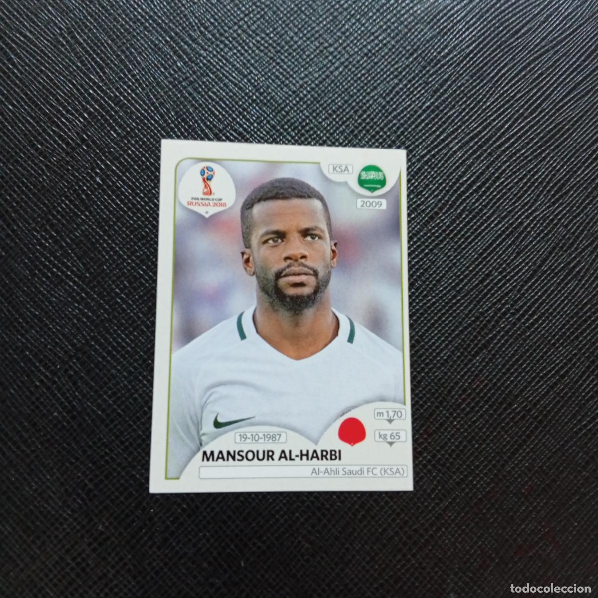 Cartes &agrave; collectionner de Football: 57 MANSOURI AL HABRI ARABIA SAUDI PANINI MUNDIAL RUSIA 2018 CROMO FUTBOL 18 - SIN PEGAR - CJ2 .