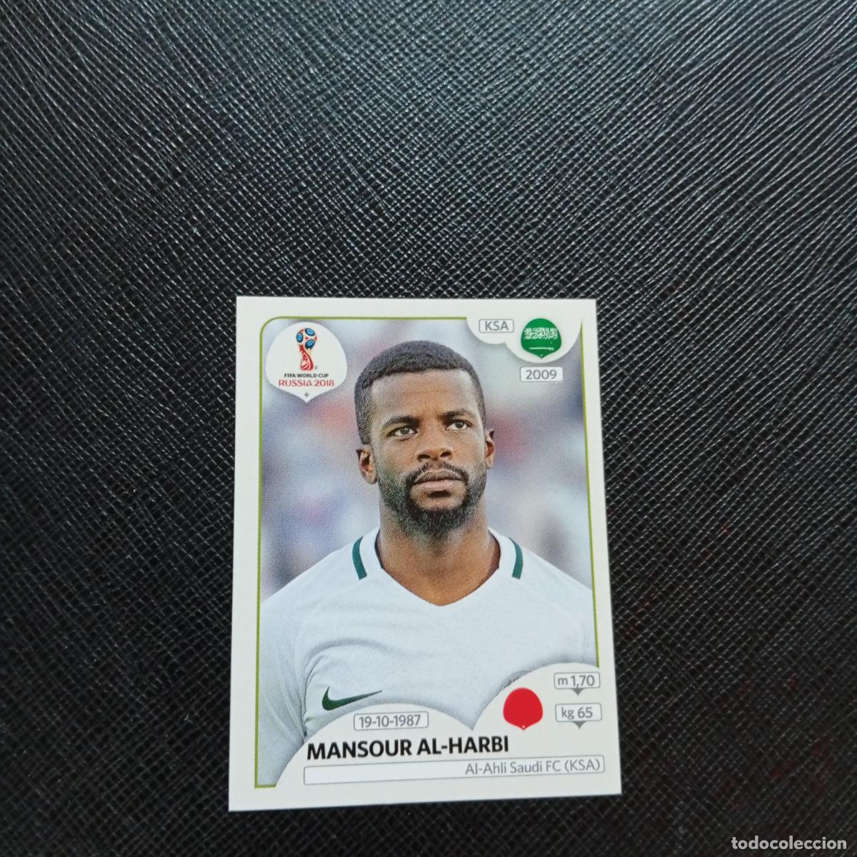 Cartes &agrave; collectionner de Football: 57 MANSOURI AL HABRI ARABIA SAUDI PANINI MUNDIAL RUSIA 2018 CROMO FUTBOL 18 - SIN PEGAR - CJ2 ..