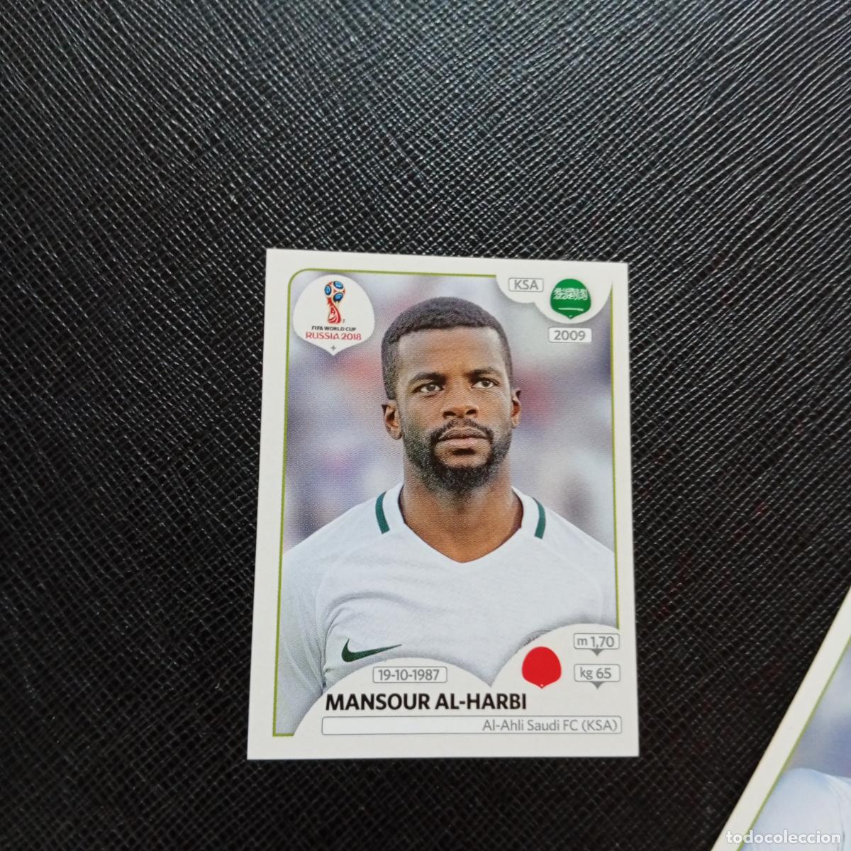 Cartes &agrave; collectionner de Football: 57 MANSOURI AL HABRI ARABIA SAUDI PANINI MUNDIAL RUSIA 2018 CROMO FUTBOL 18 - SIN PEGAR - CJ2 ..