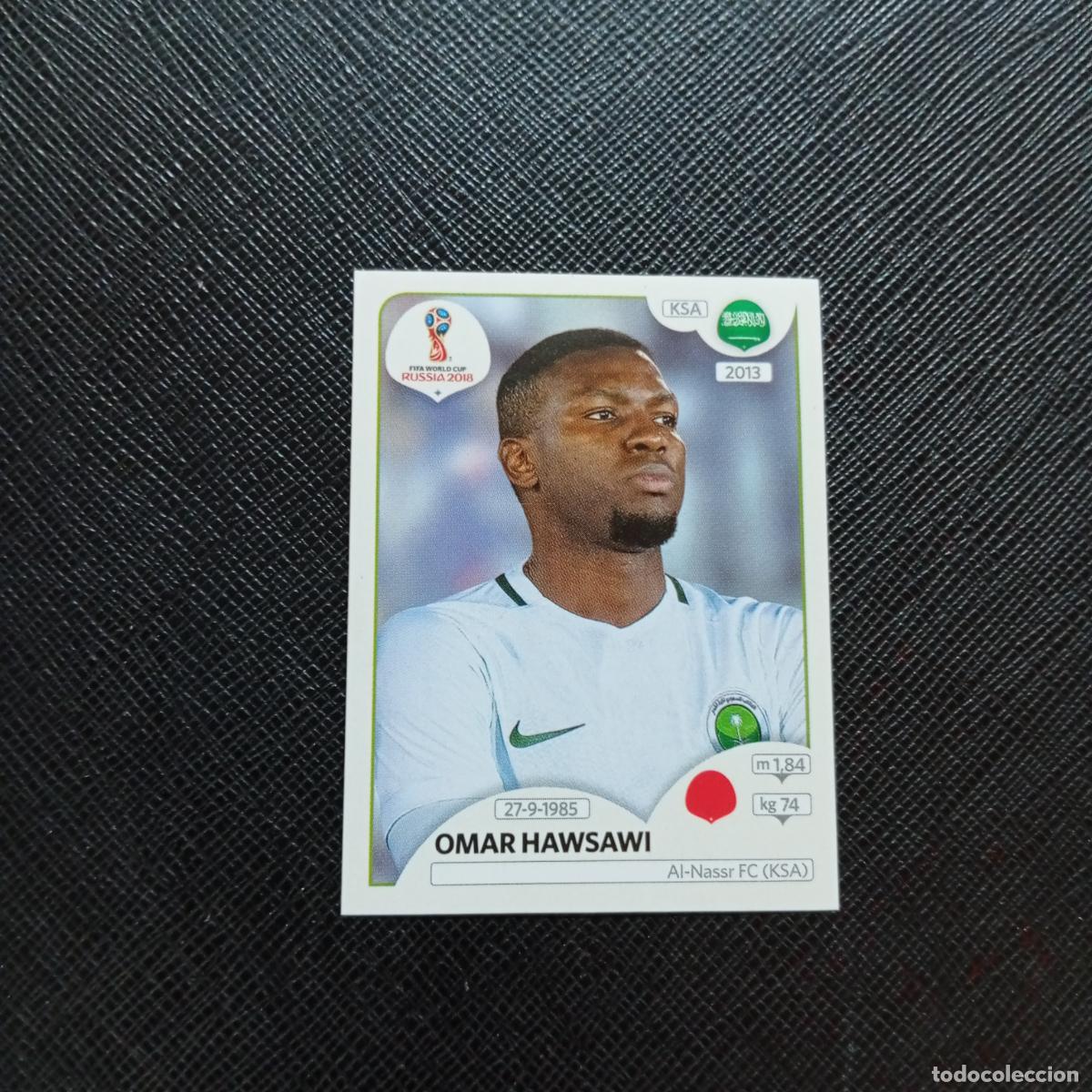 Cartes &agrave; collectionner de Football: 58 OMAR HAWSAWI ARABIA SAUDI PANINI MUNDIAL RUSIA 2018 CROMO FUTBOL 18 - SIN PEGAR - CJ2 ..