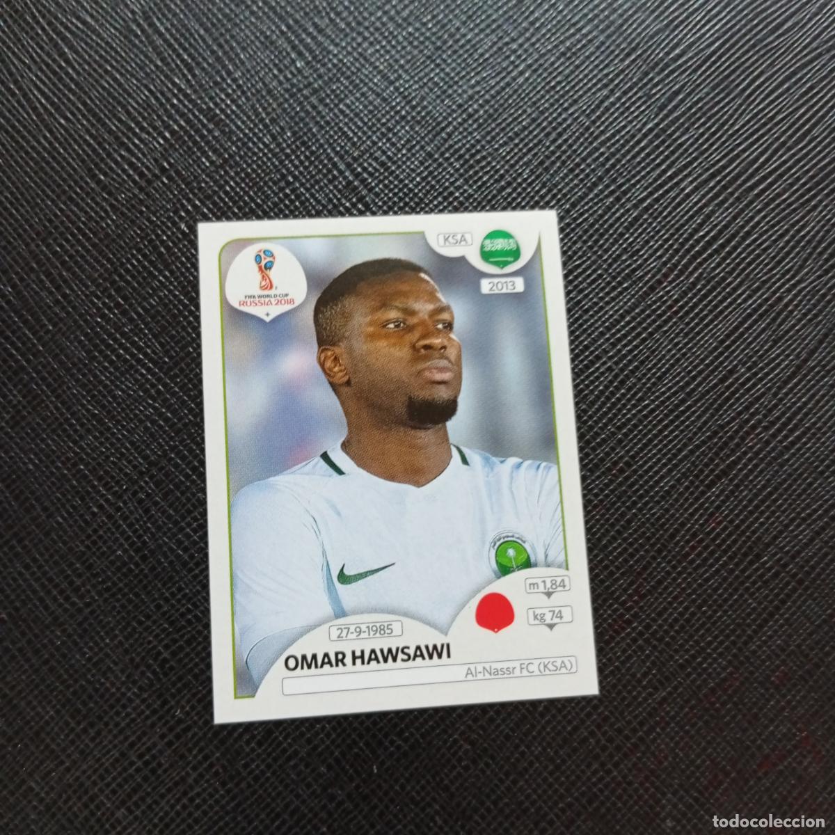 Cartes &agrave; collectionner de Football: 58 OMAR HAWSAWI ARABIA SAUDI PANINI MUNDIAL RUSIA 2018 CROMO FUTBOL 18 - SIN PEGAR - CJ2 .