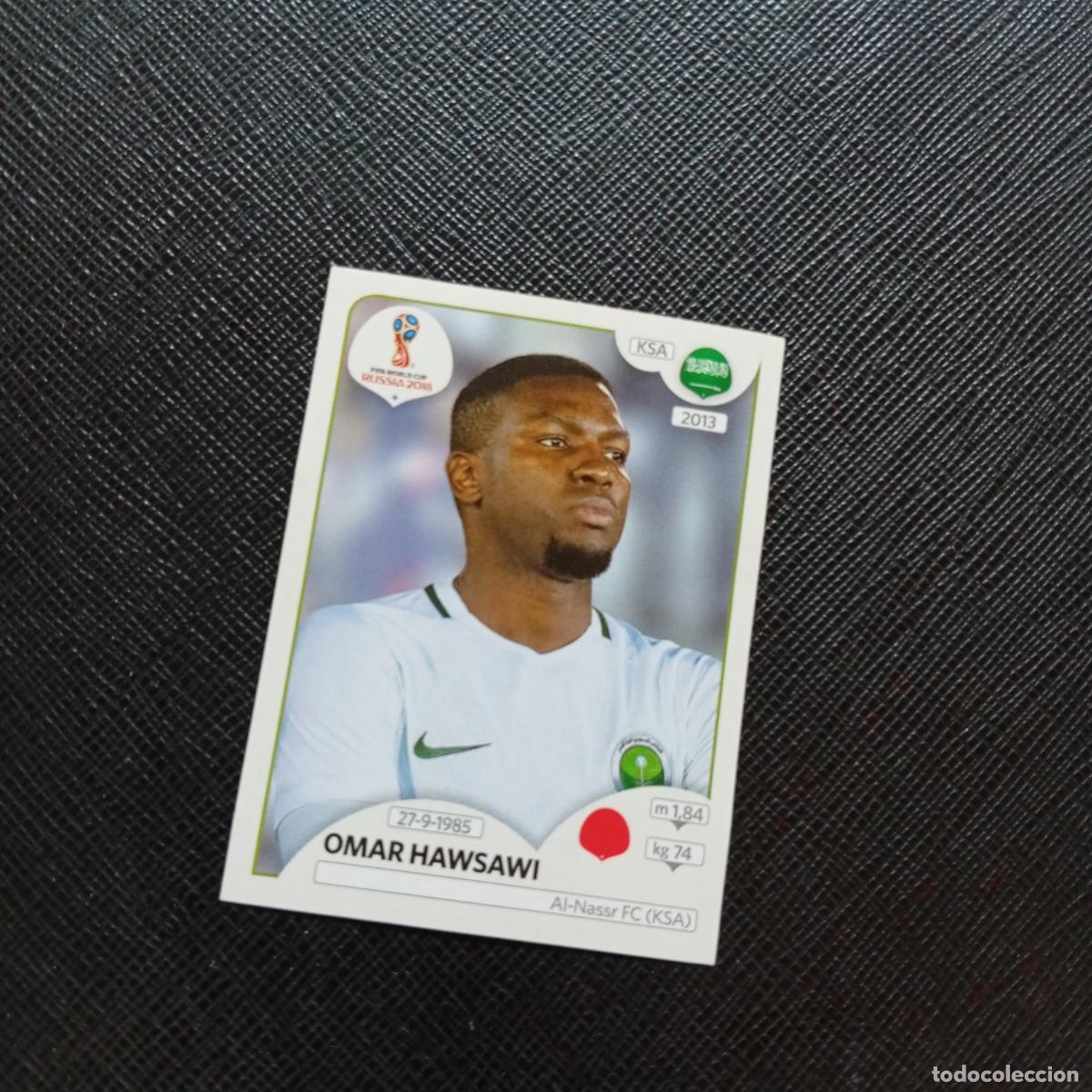 Cromos de f&uacute;tbol: 58 OMAR HAWSAWI ARABIA SAUDI PANINI MUNDIAL RUSIA 2018 CROMO FUTBOL 18 - SIN PEGAR - CJ2 .....
