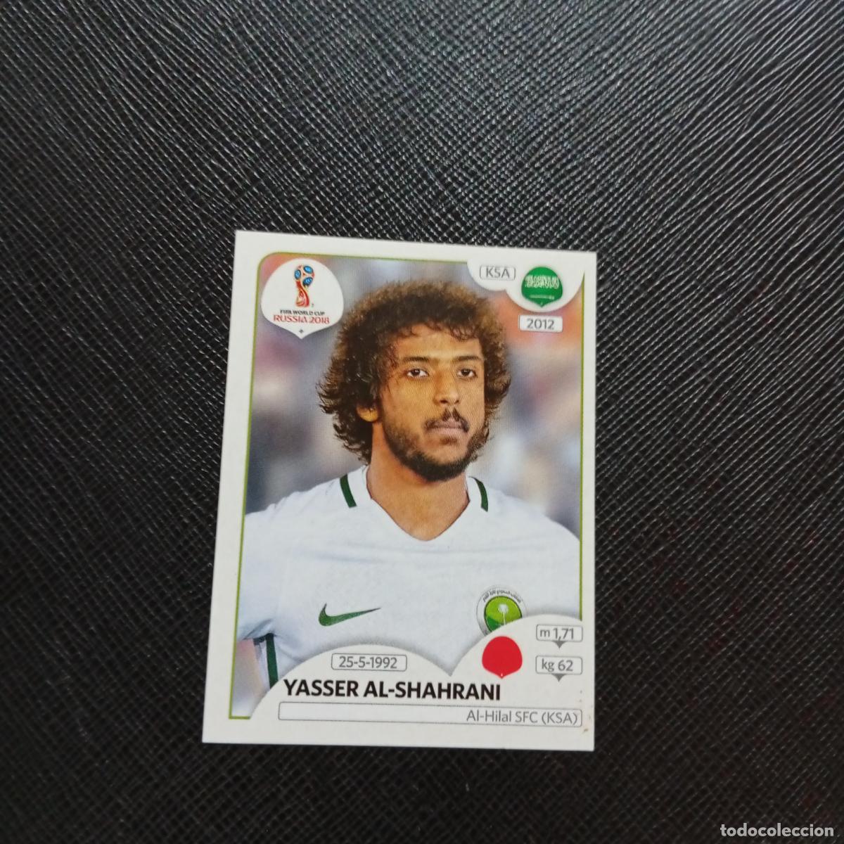 Cromos de f&uacute;tbol: 59 YASSER AL SHAHRANI ARABIA SAUDI PANINI MUNDIAL RUSIA 2018 CROMO FUTBOL 18 - SIN PEGAR - CJ2 ..