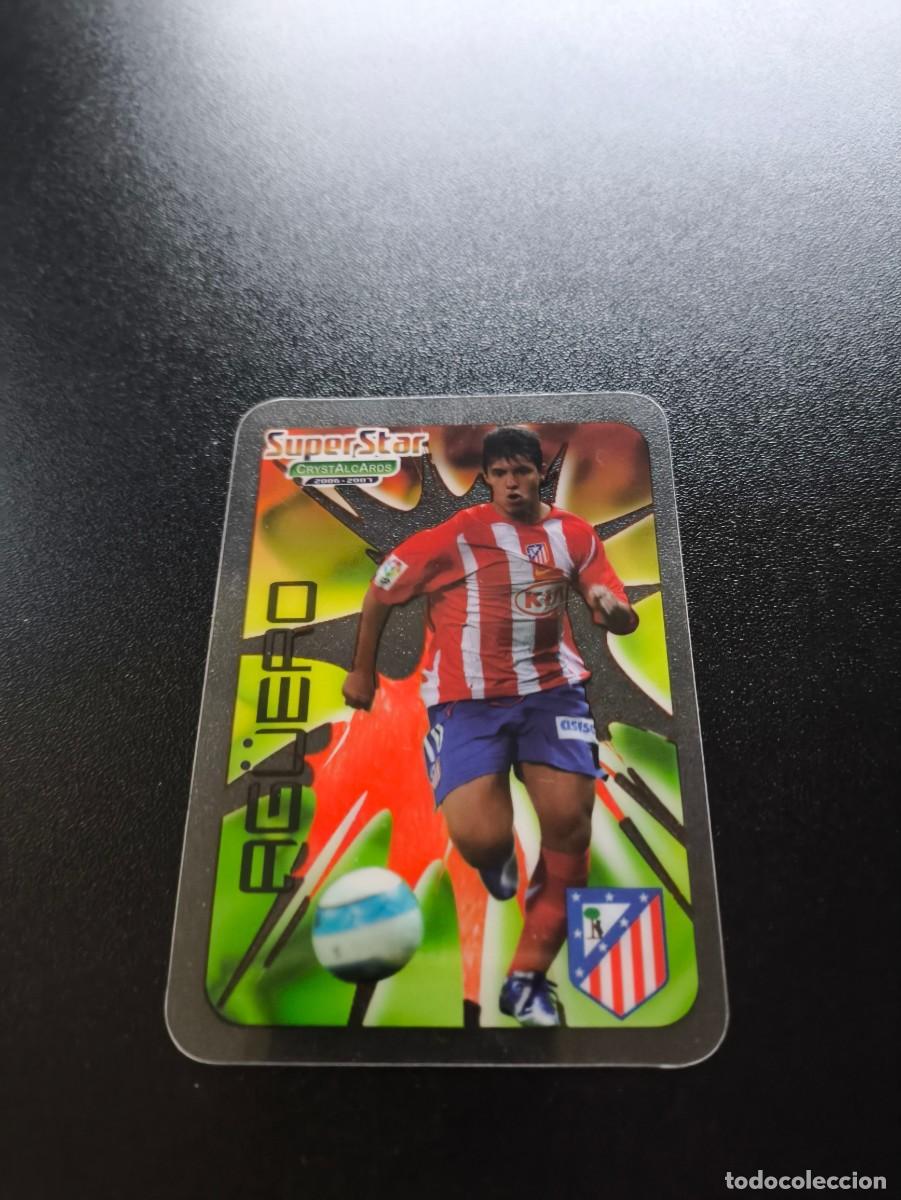 Cromos de f&uacute;tbol: 362 AGUERO ATLETICO DE MADRID SUPERSTAR MUNDICROMO CRYSTALCARDS CRYSTAL CARDS 2006 2007 06 07