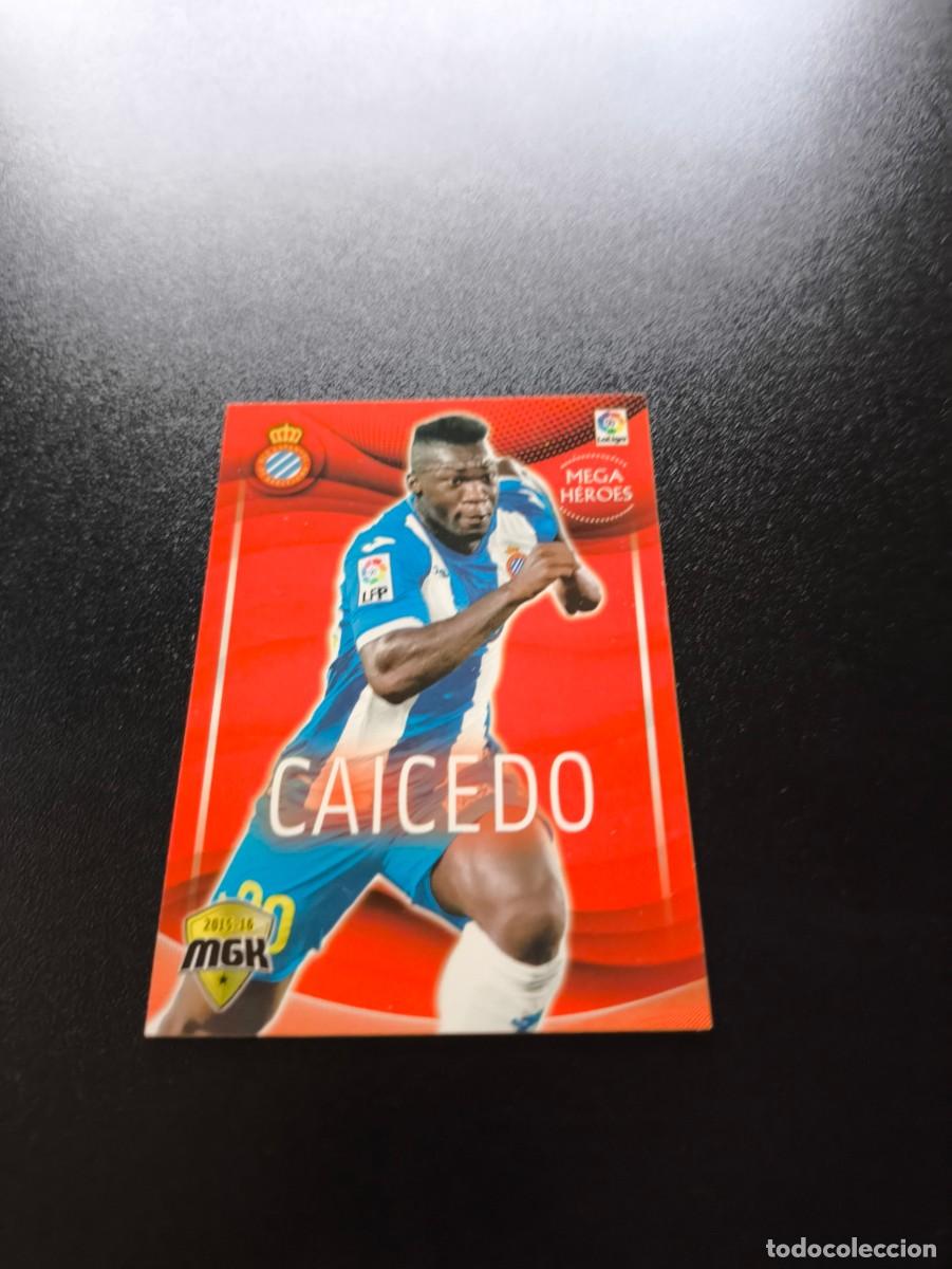 Cromos de f&uacute;tbol: MGK 215 BIS CAICEDO EDICION LIMITADA MEGA HEROES ESPANYOL CROMOS MEGACRACKS LIGA 2015 2016 15 16